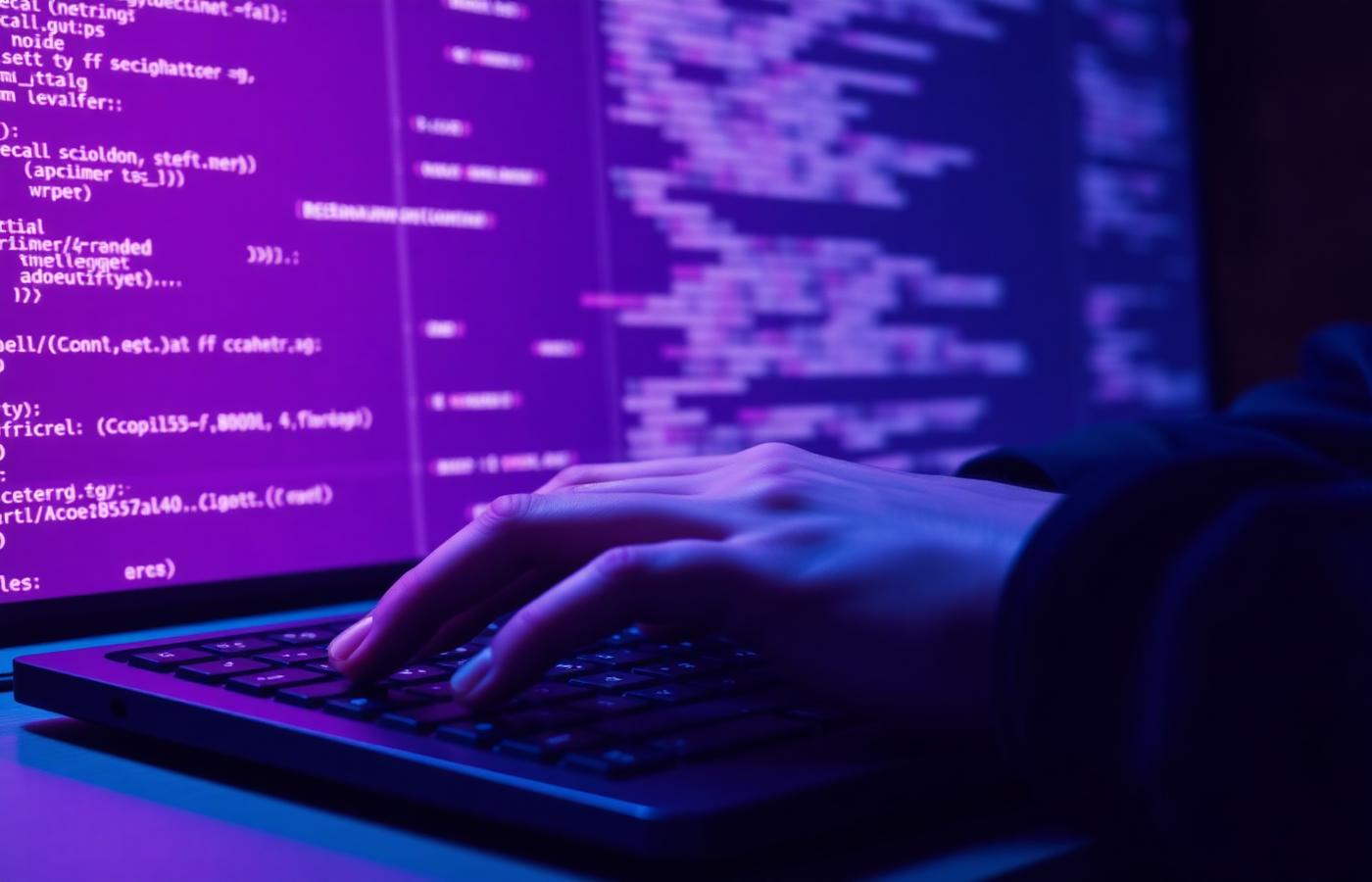 Developer writing modern application code